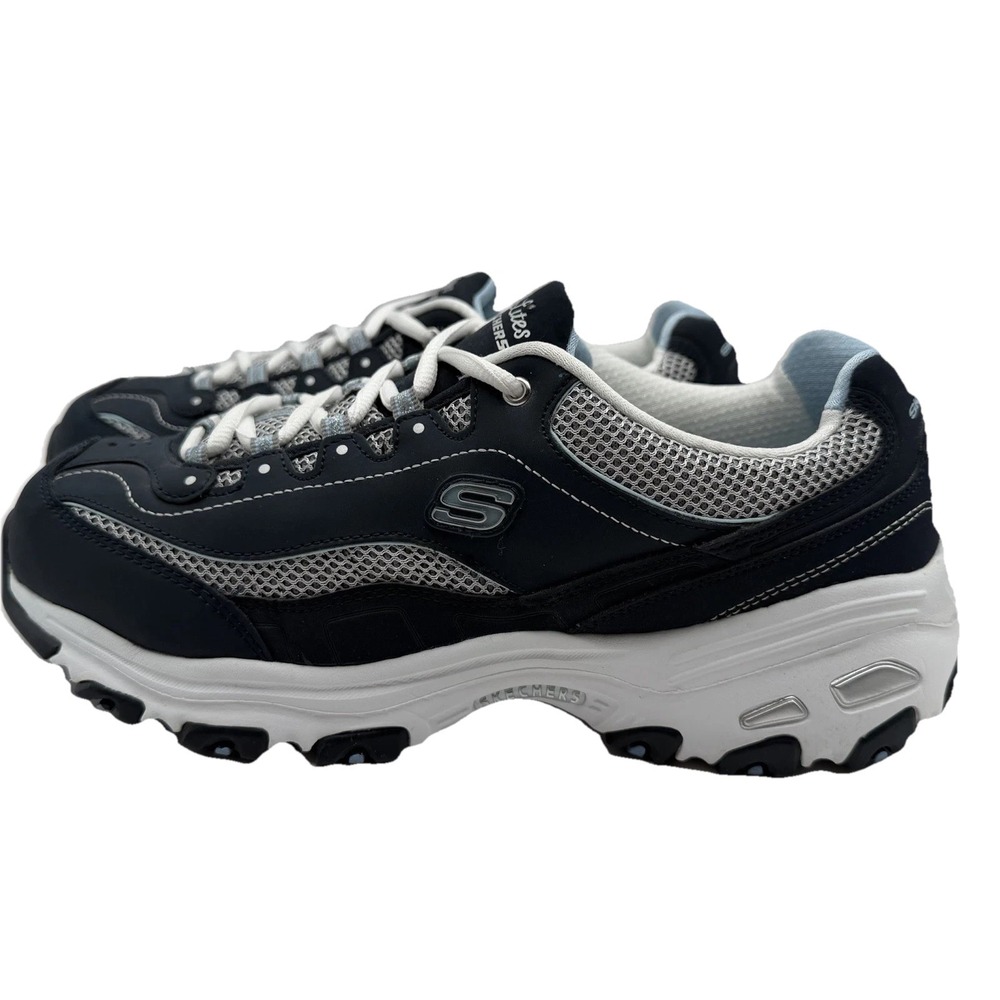 Skechers D Lites Women's Shoes Sz 10  Navy Blue Sneakers Wide Fit  11860EW